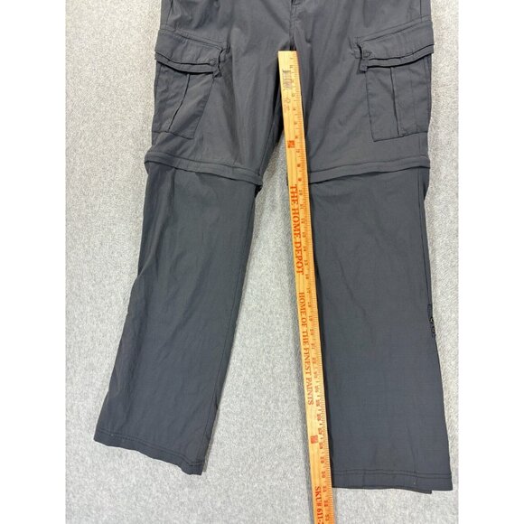 Prana Cargo Roll Up Hiking Travel Pants (Women's Size 12) Gray -‎ - Picture 8 of 13